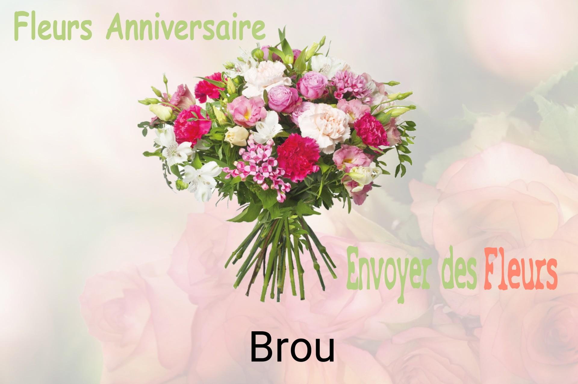 Bouquet de fleurs d’anniversaire livré à Brou